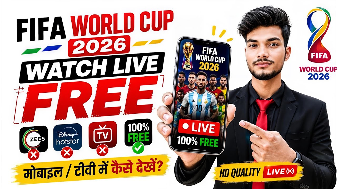 FIFA World Cup 2026 Kaise Dekhe Free Me | How To Watch FIFA World Cup 2026 In India For Free