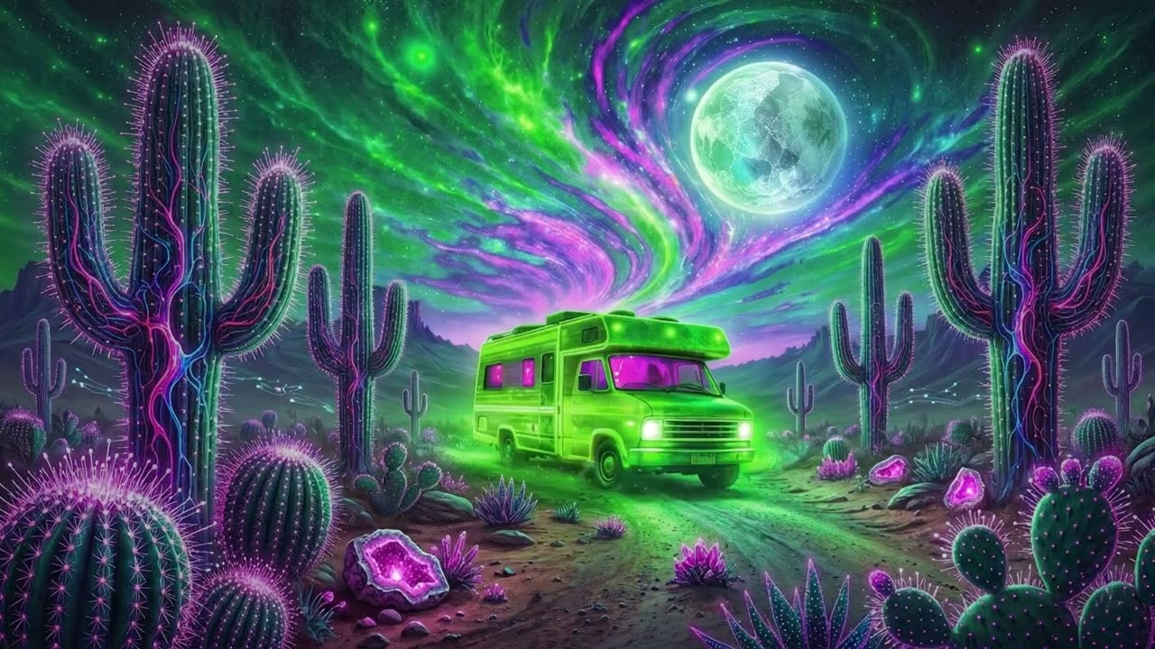 Psychedelic Desert Chill Music | Midnight Cactus Caravan