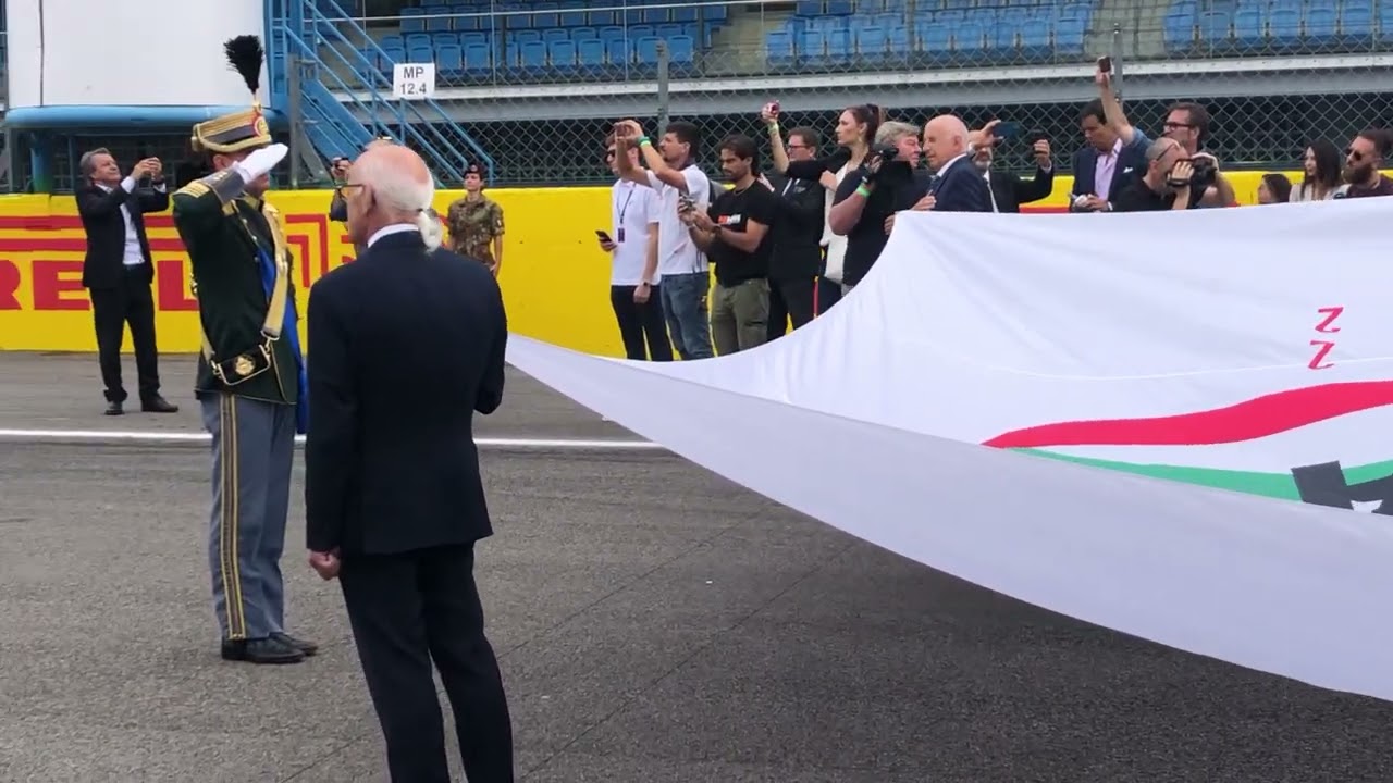 Ecco l'inno di Mameli suonato durante l'inizio dei festeggiamenti per il Centenario dell'Autodromo