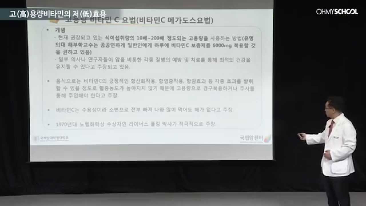 '고용량비타민의 저효용' 명승권의 '비타민제 함부로 먹지마라'