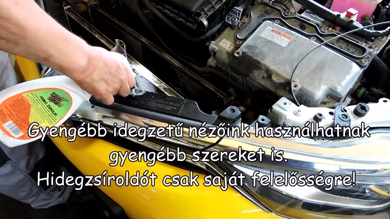 1739. Így nem lesz hengerfejes a Prius, Auris hibrid⚡⛽. Hűtők közötti rés tisztítása. 🥽