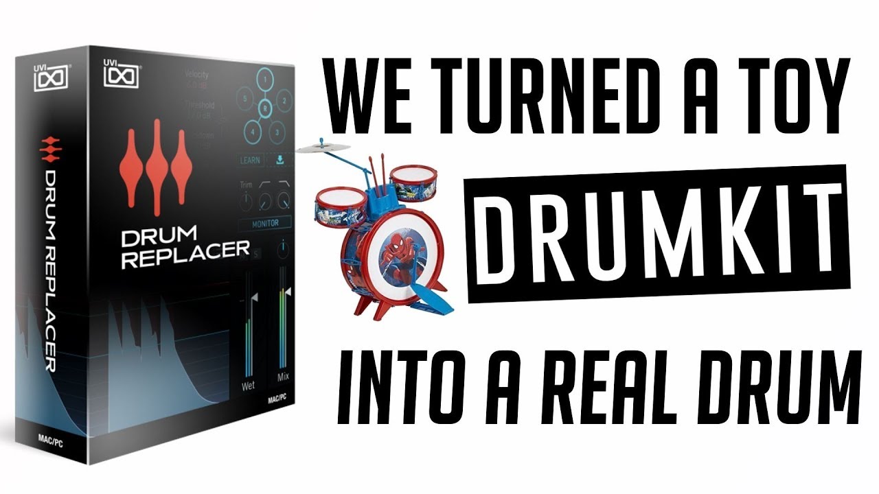 Запись самой дешевой ударной установки на Amazon — UVI Drum Replacer