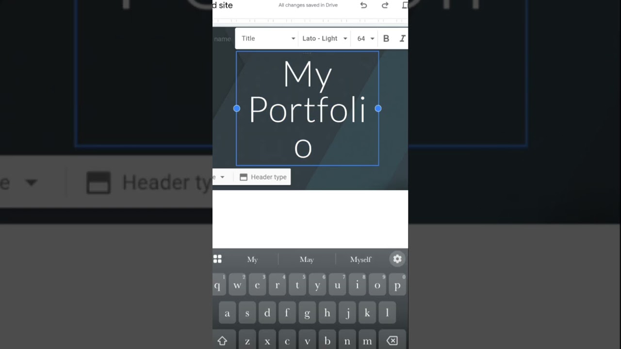 How to Create an E-Portfolio using Google Sites