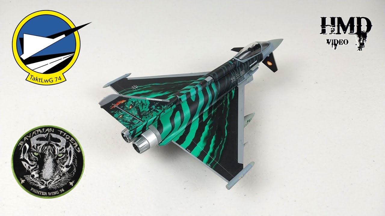 Eurofighter EF-2000 Typhoon, Luftwaffe, TaktLwG 74, Nato Tiger Meet 2018, Herpa 1:72 Diecast Model
