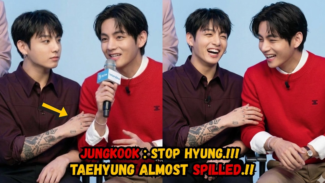 ARMY Shocked! Taehyung Nearly Spills the Taekook Secret but Jungkook Stops Him! WHY.?