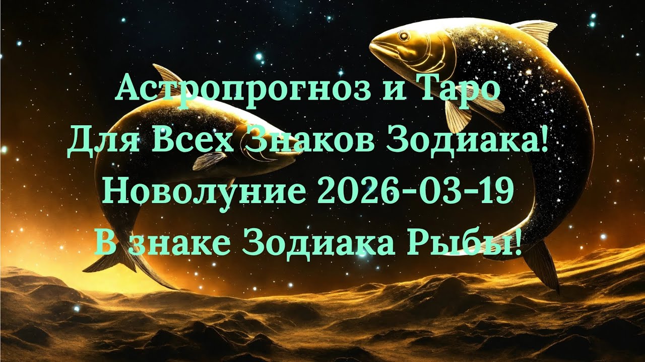 Таро и Астропрогноз! 🌚♓ Tarot reading and Astrology for the all signs new moon #astrology #tarot 