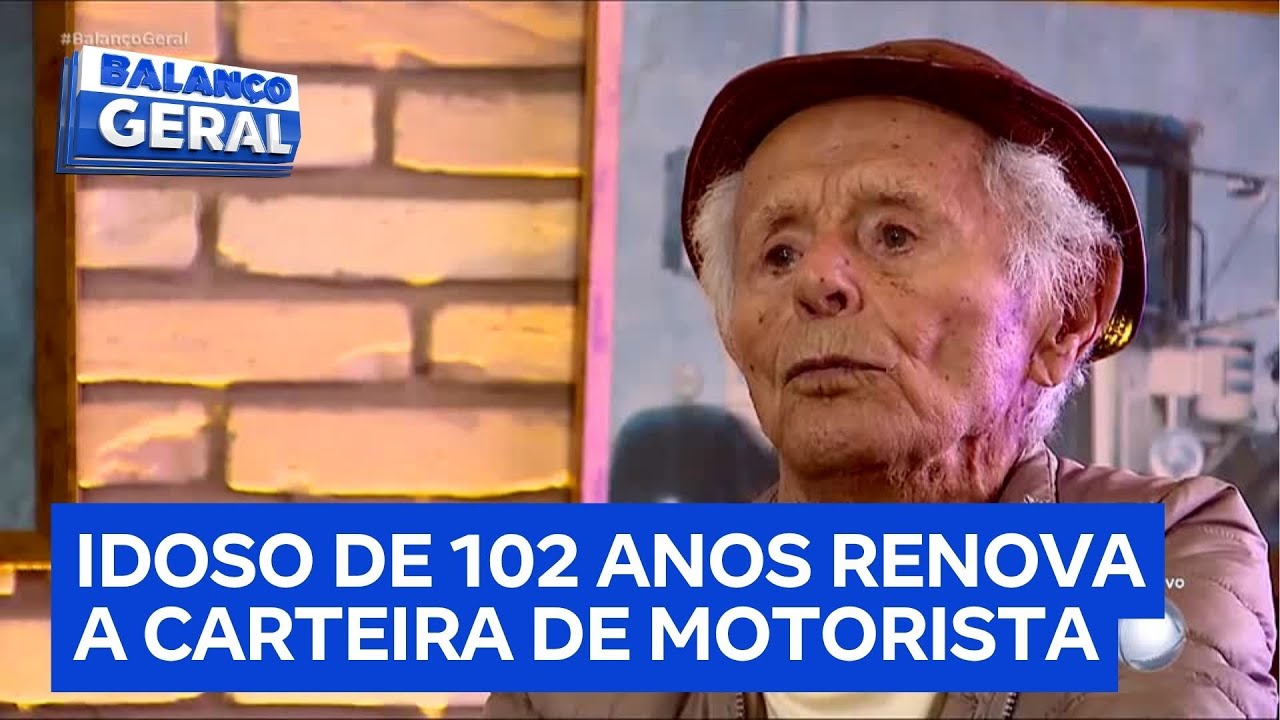 Produtor rural de 102 anos de idade renova carteira de habilitação em Camapuã (MS)