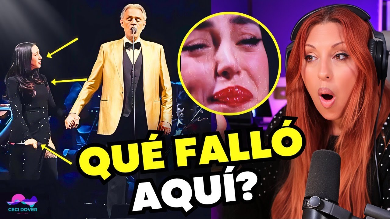 ¿POR QUÉ PASÓ ESTO? Nicki Nicole con Bocelli… ¡NO PUDO CONTROLARLO! 😱 | Vocal Coach Analysis