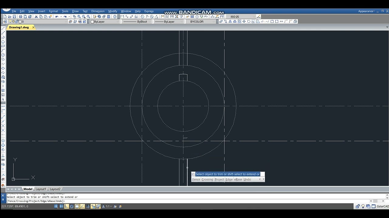 اوامر الرسم بواسطة تطبيق AutoCAD