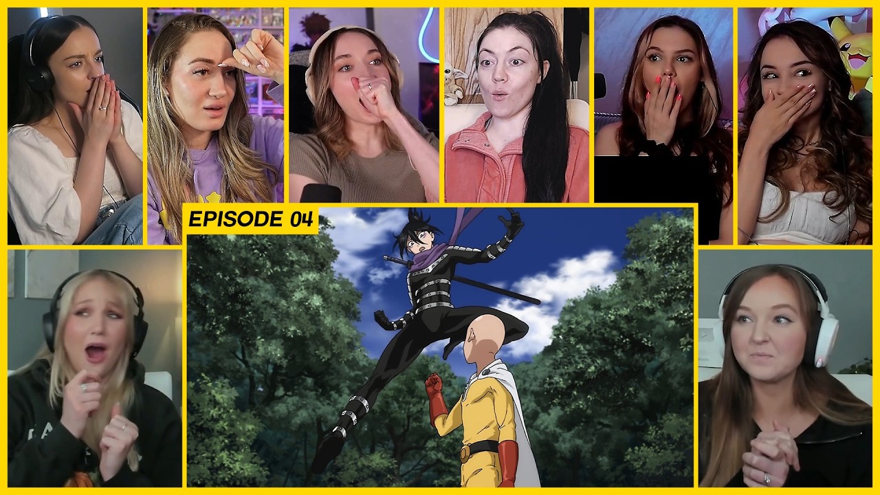 [GIRLS REACT] Saitama meets Sonic | One Punch Man Ep 4 Girl Reaction Mashup