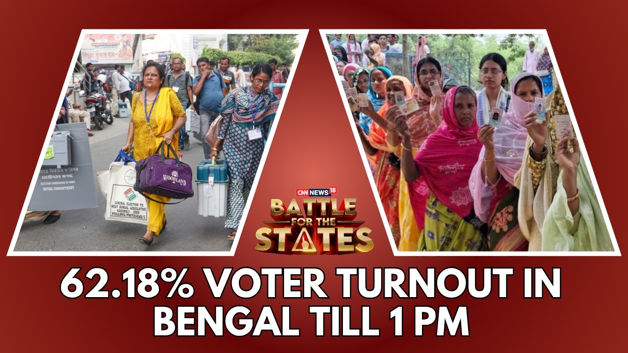 Bengal Assembly Elections | West Bengal Records 62.8% Voter Turnout Till 1 PM | TMC | BJP