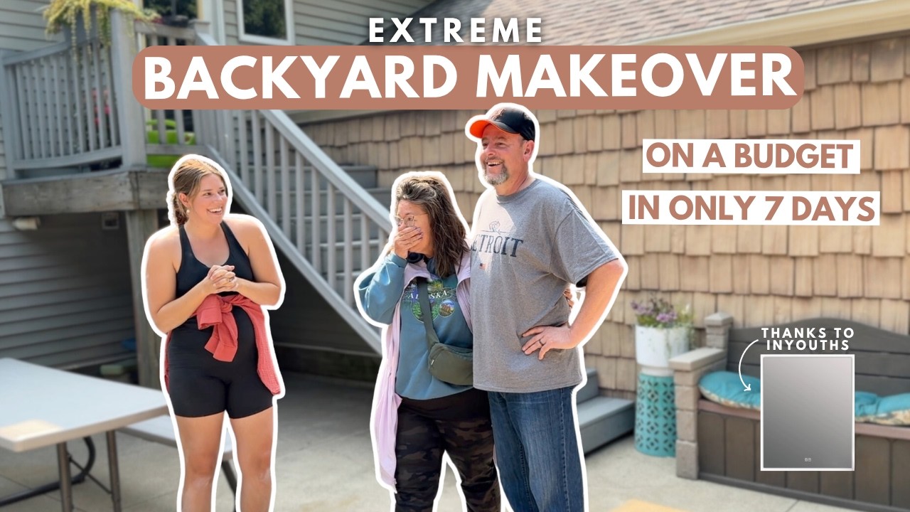 *СЮРПРИЗ* Преображение заднего двора за 7 дней! | Преображение бассейна своими руками за небольши...