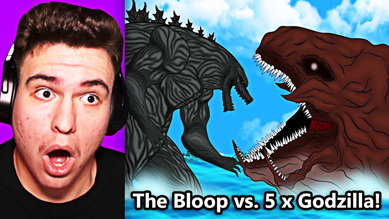 THE BLOOP vs. 5 x GODZILLA !! (Animație)