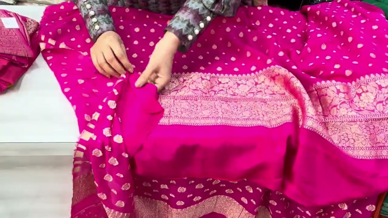 Pure crepe new print !! Handwork party wear (9896153056)(27/1/26)nariti brand brocade new collection