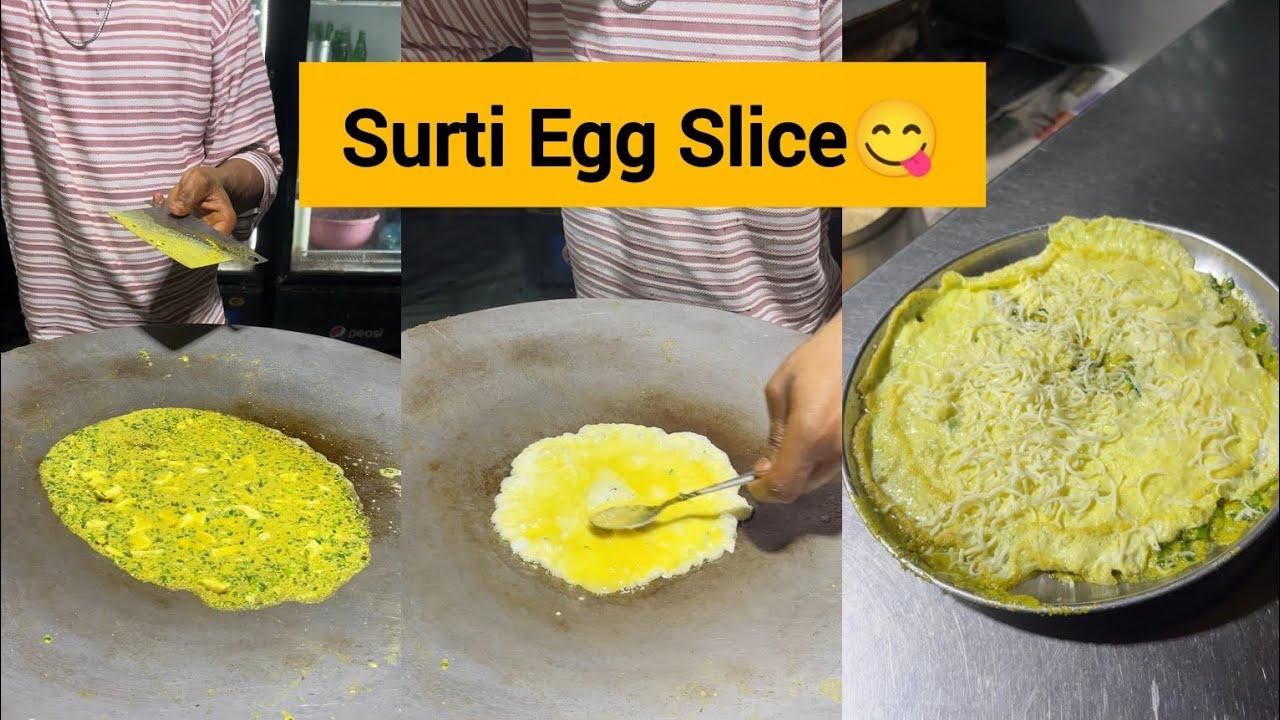 Surat's Most Popular Egg Recipe Surti Egg Slice 😋👌 | Surat Food Zone | Surat Street Food 
