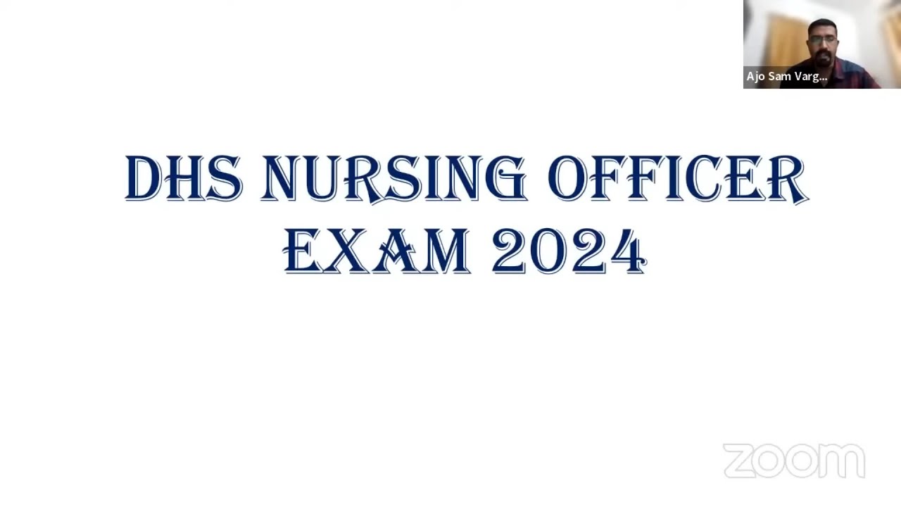 KERALA PSC DHS NURSING OFFICER (STAFF NURSE) -   DOUBT CLEARANCE SESSION