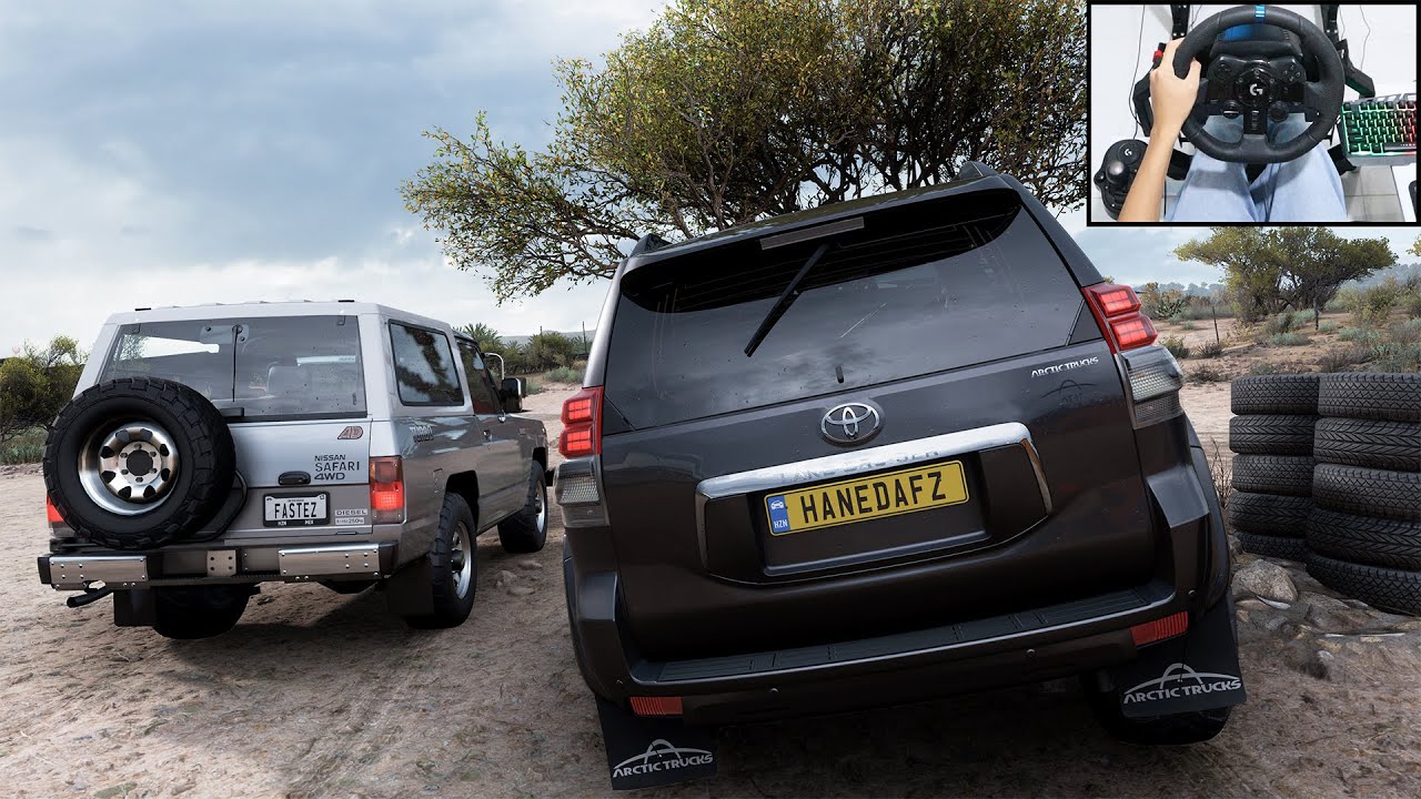 Toyota Land Cruiser Prado & Nissan Patrol - Forza Horizon 5 | Logitech g923 gameplay