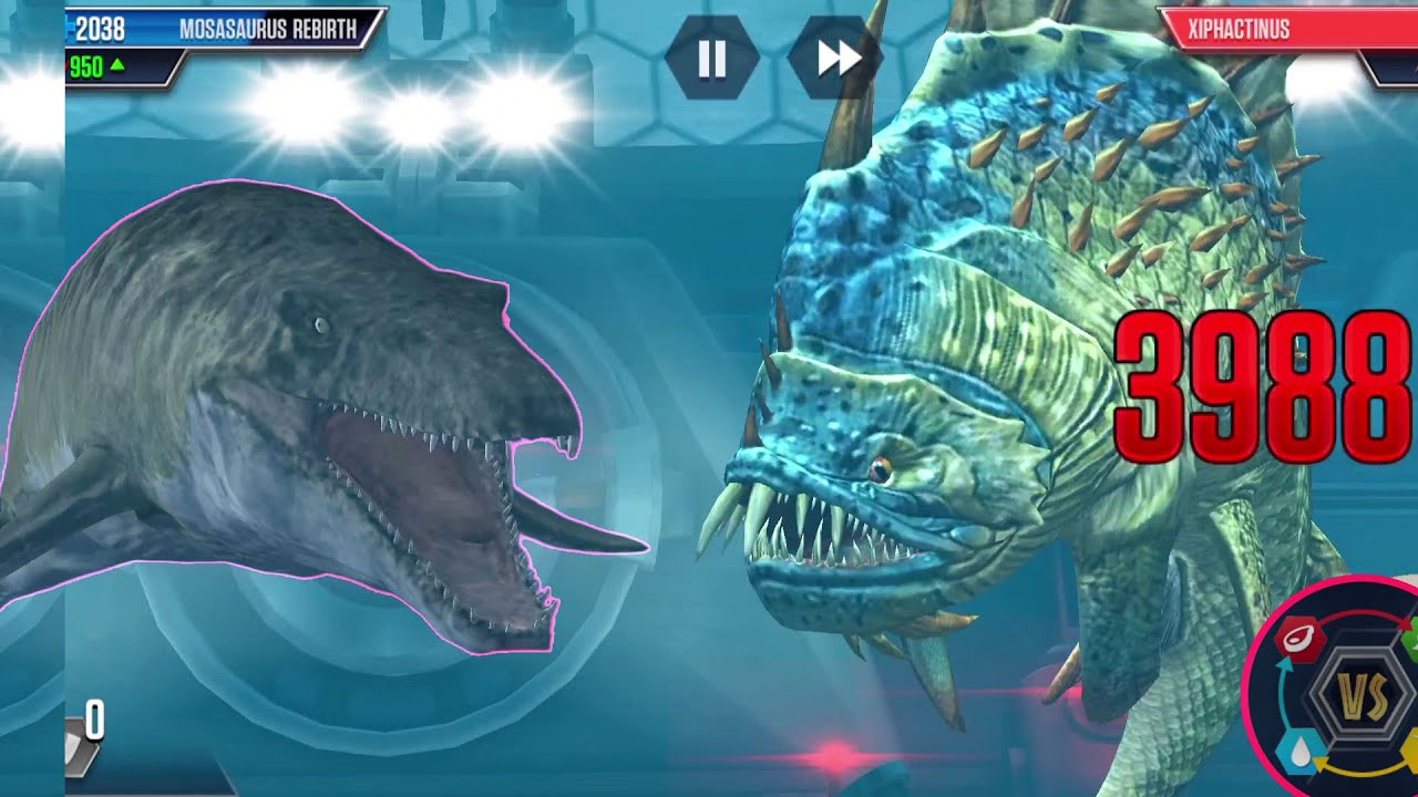 Dino MOSASAURUS, PROGNATHODON VS Dino HELICOPRION, XIPHACTINUS Ep115 @NINIKAKAD