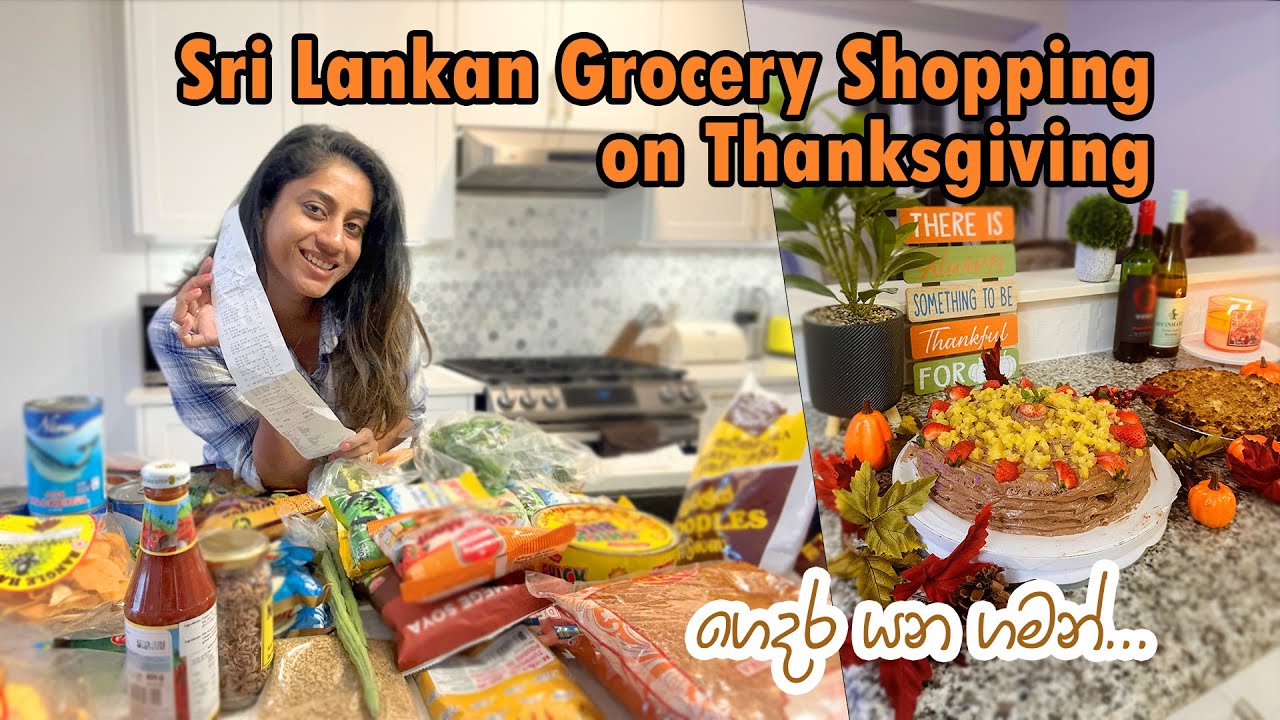 Where To Buy Sri Lankan Grocery In Toronto | Sri Lankan Grocery Shopping |Thanksgiving |Canada Vlogs