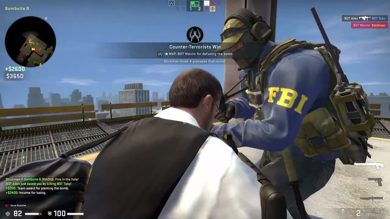 Counter-Strike  Global Offensive - CS GO play Offline (Vertigo) With Bots