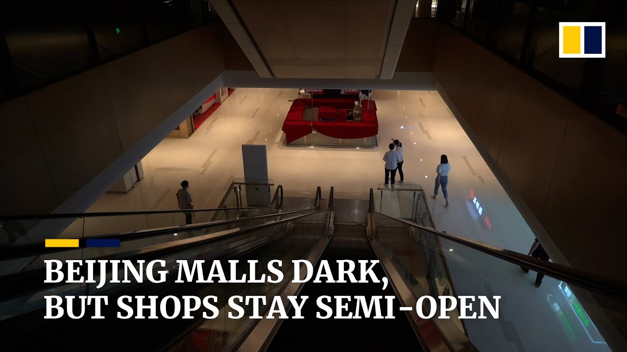Lights out but operating: eateries, supermarkets ‘open’ in Beijing malls amid Covid restrictions