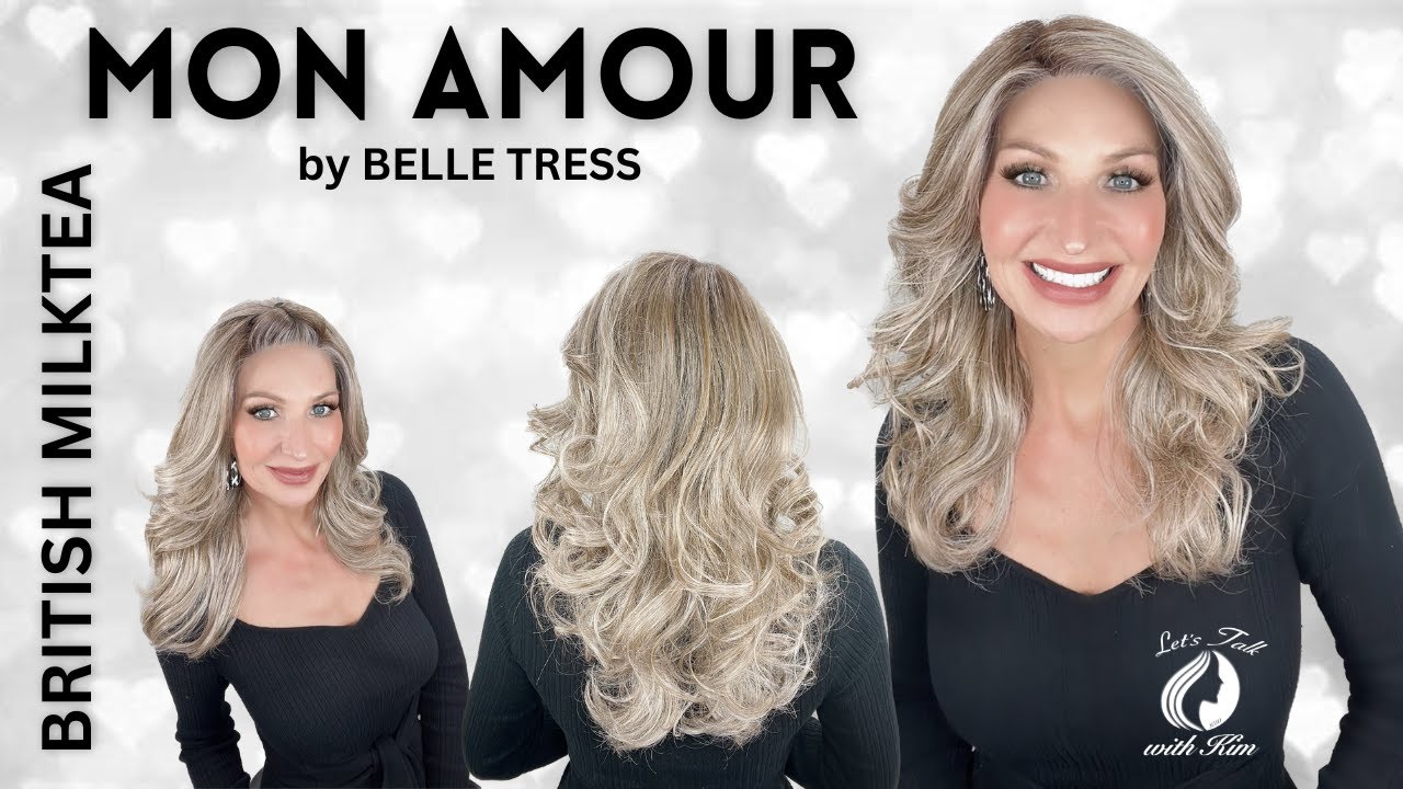 MON AMOUR Wig Review in British Milktea by Belle Tress. Extended creative lace front with left part