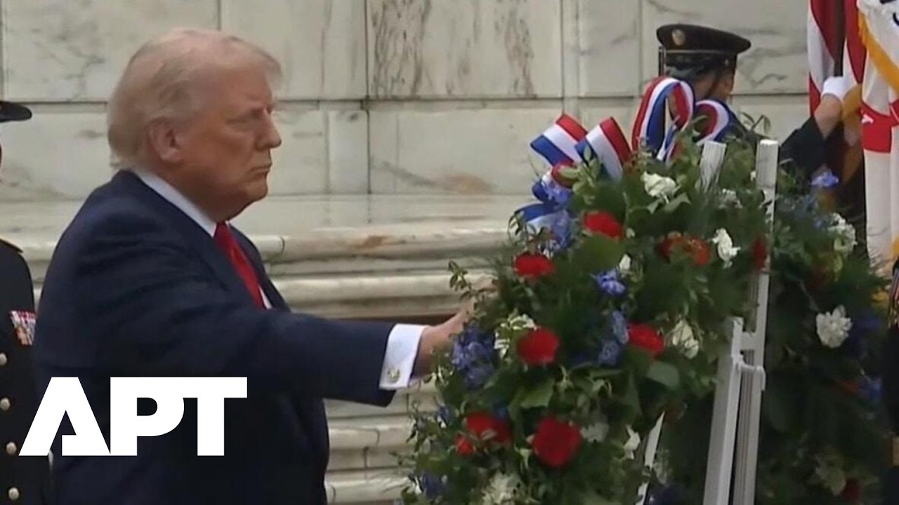 Watch: Donald Trump's Long Pause During Arlington Memorial Day Ceremony | APT