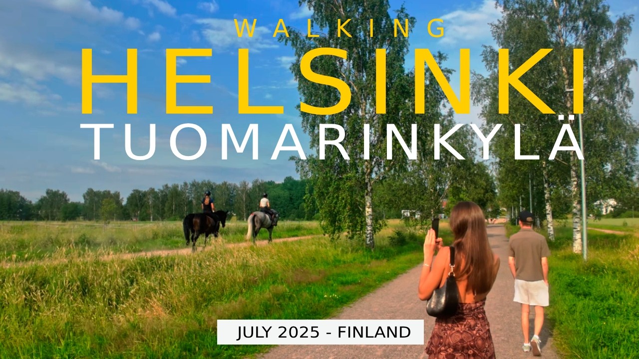 Walking Helsinki: Tuomarinkyl&auml; & Tuomarinkartano, July 2025, Finland [4K] #slowtv