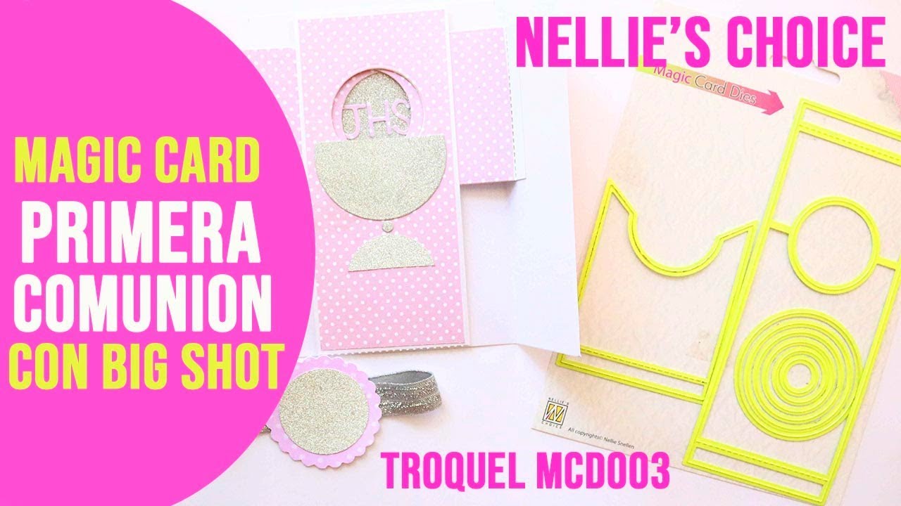 MAGIC CARD DE PRIMERA COMUNION CON TROQUEL PARA BIG SHOT
