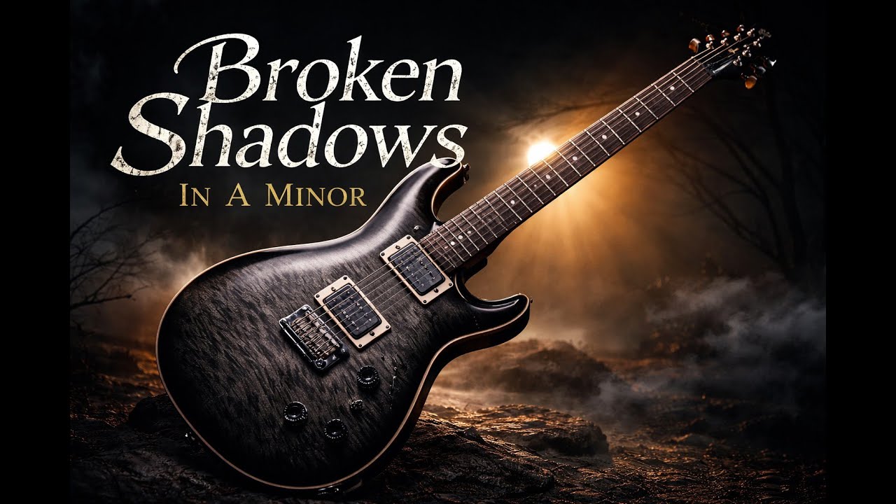 Broken Shadows | Slow Emotional Guitar Backing Track in A Minor Jam Track