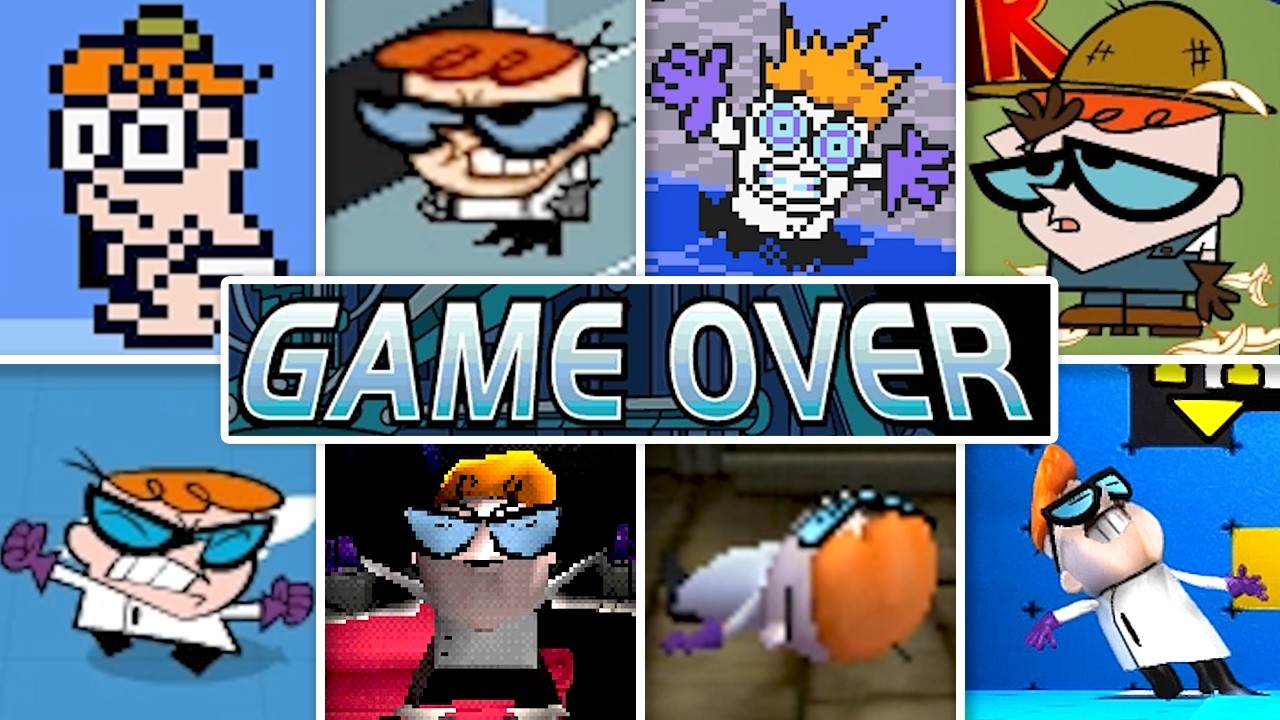 Evolution of Dexter's Laboratory Games Death Animations & Game Over Screens