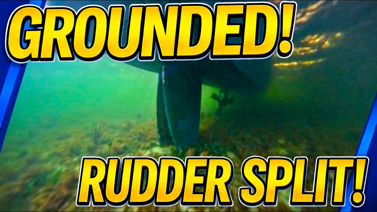 Hard Aground in the Florida Keys (Rudders Destroyed)! | Chasing Serenity Episode 26