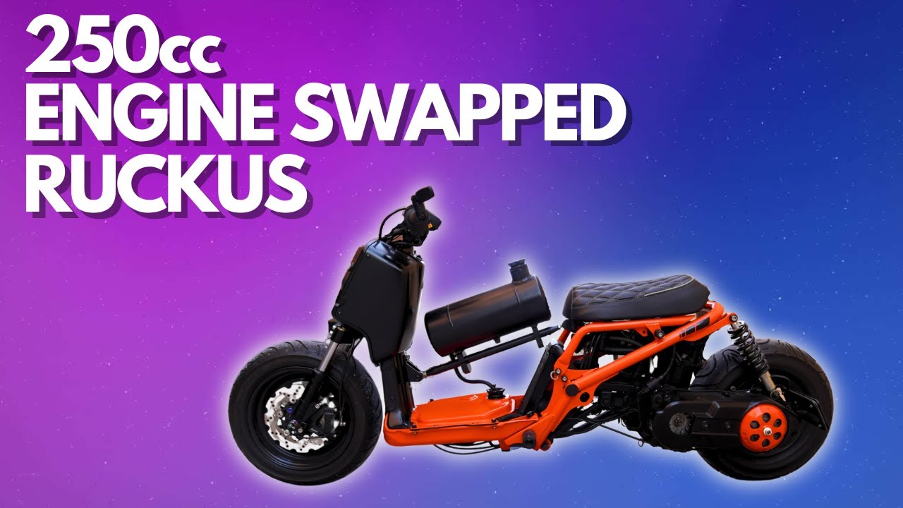 Big Bore Ruckus! My 250cc Swapped Honda Ruckus Build Revealed!