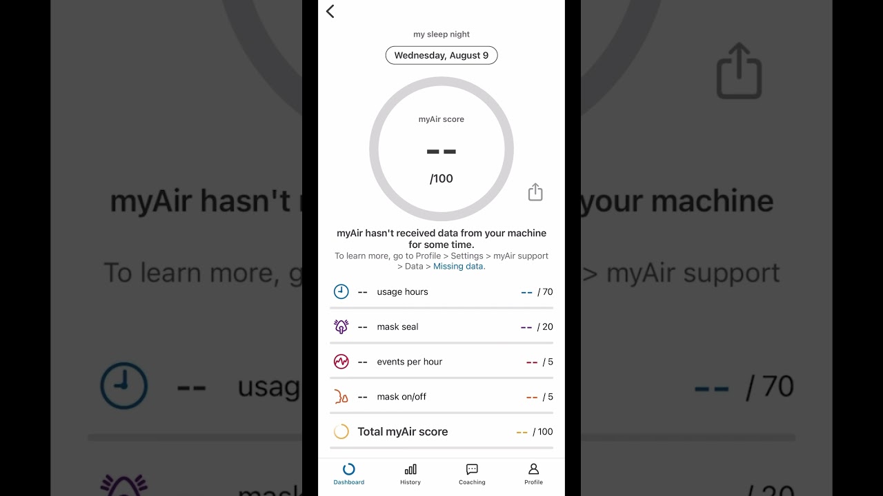 ResMed My Air App Problems with Airsense 11! #shorts