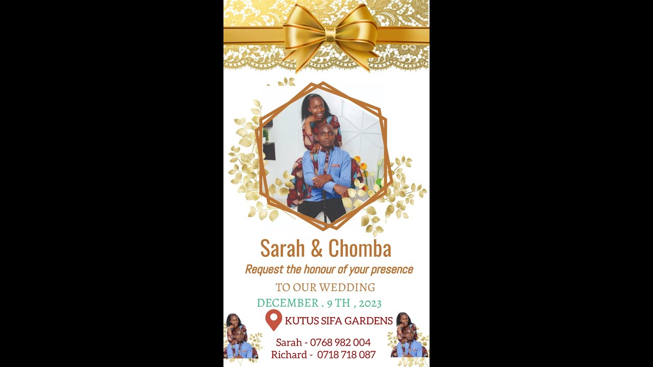 09/12/2023 // SARAH WEDS CHOMBA   RECEPTION