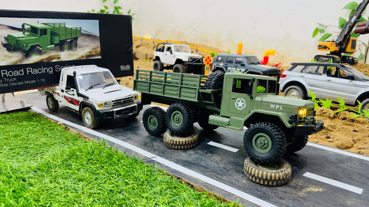 RC Military Trucks [ WPL B16 ] Unboxing & Testing