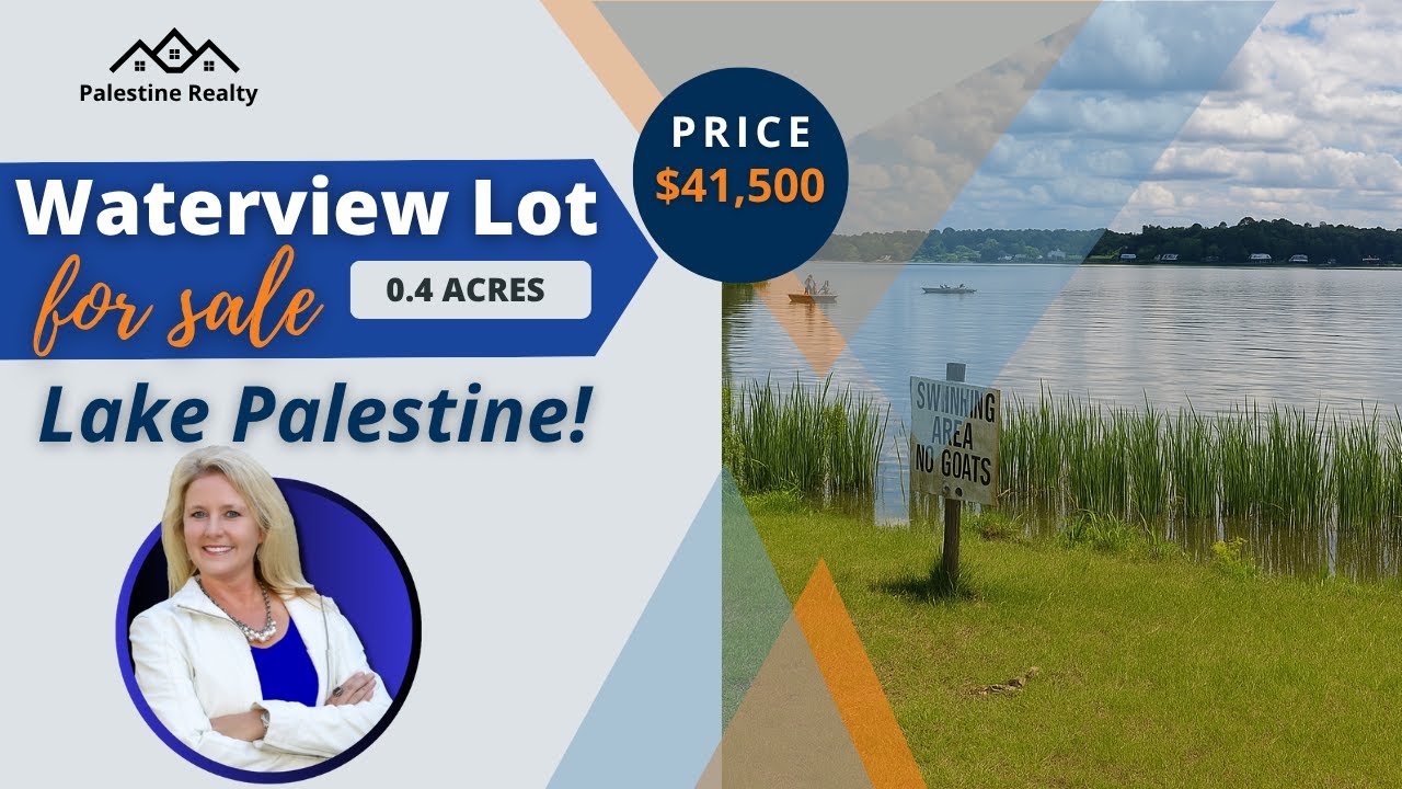 Lake Palestine Waterview Lot in Bullard, TX | Shady Brook Listing