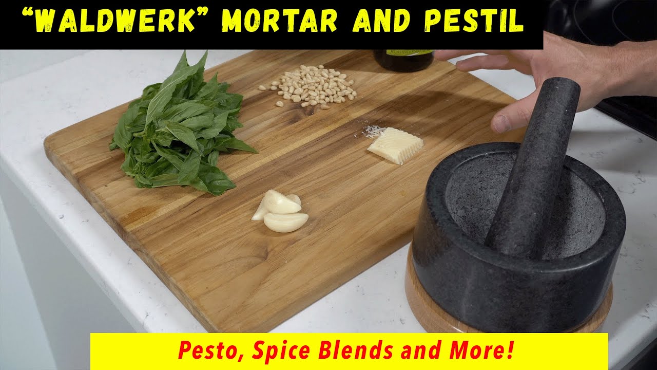 Waldwerk Motar and Pestil Review - Beautiful Counter Piece AND Piece Of Cooking Equipment