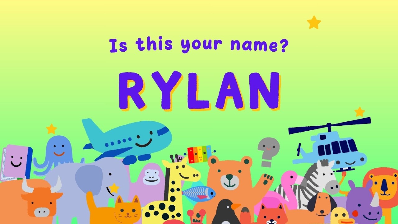 RYLAN ! Is This Your Name? 🎉