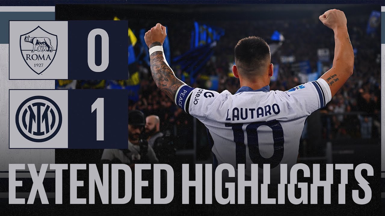 LAUTI DA RECORD 🐂😍 | ROMA 0-1 INTER | EXTENDED HIGHLIGHTS 📺⚫🔵