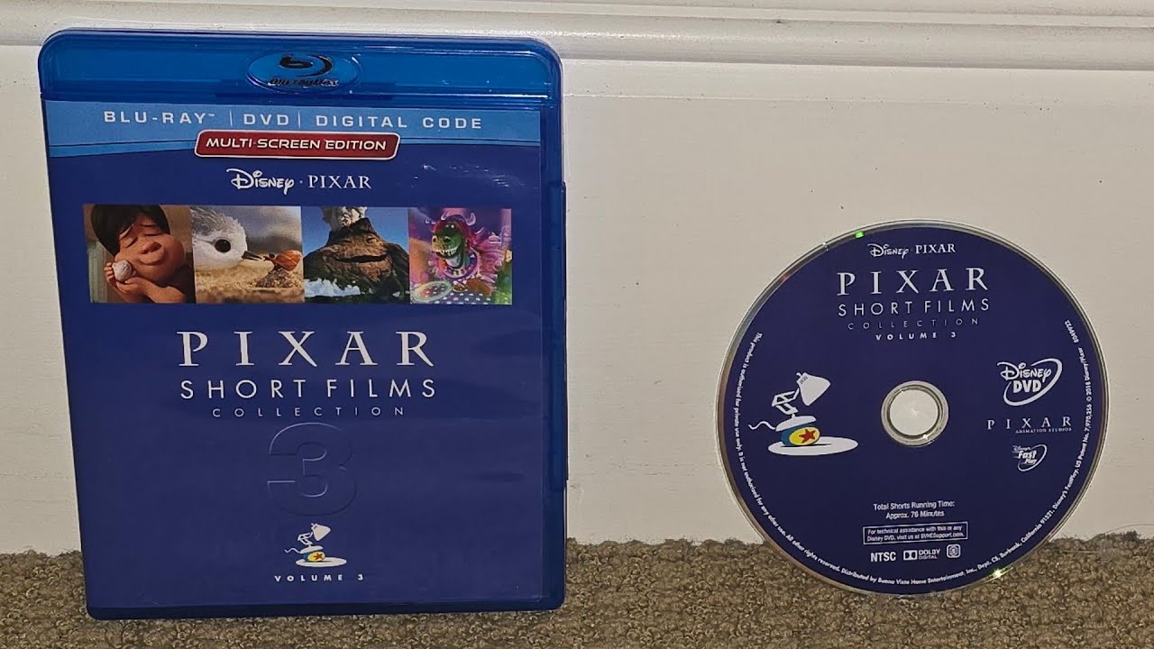 Pixar Short Films Volume 3 USA DVD Walkthrough (2018)