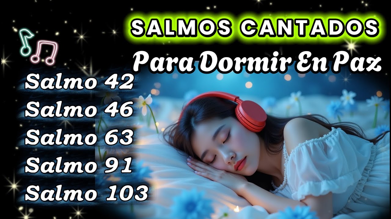 Salmos Cantados para Dormir en Paz | Sonidos de Lluvia | 8 Horas