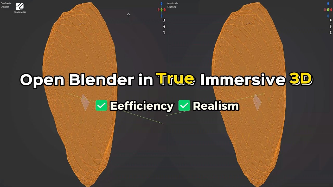 🚀Open Blender in True Immersive 3D! Enjoy Spatial Modeling on your 3D Display