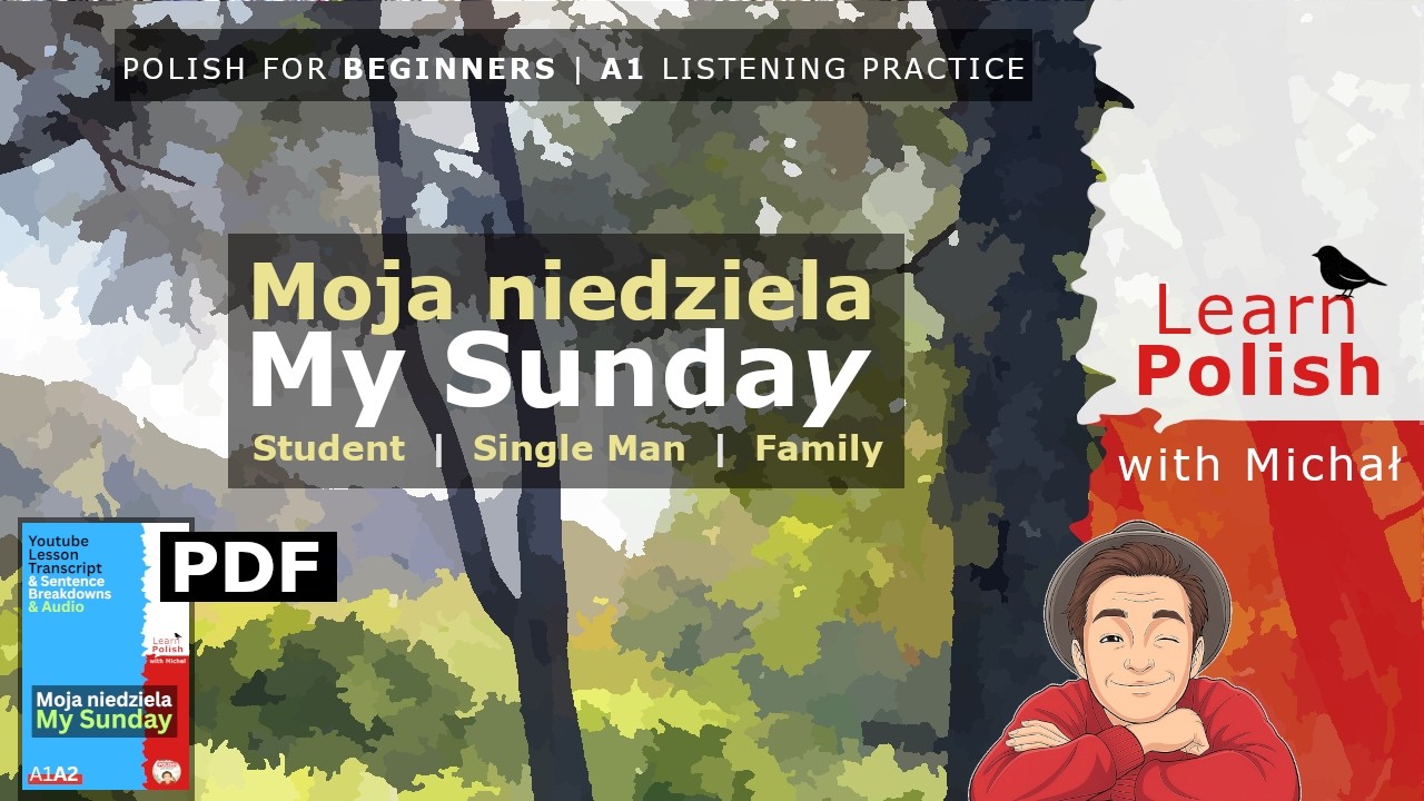 Polish for Beginners | A1 Polish Listening Practice (with subtitles) | My Sunday
