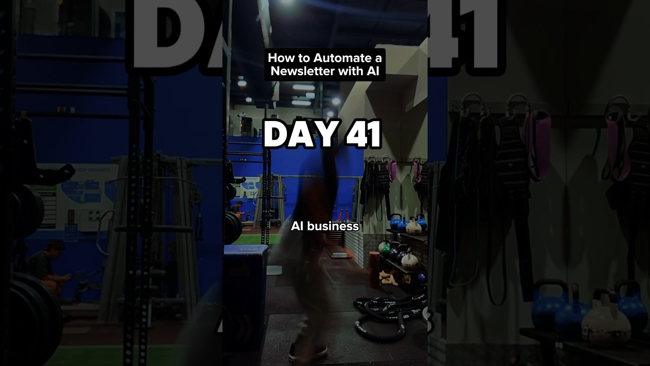 How to Automate Your Newsletter with AI | Day 41 #ai #newsletter #automation