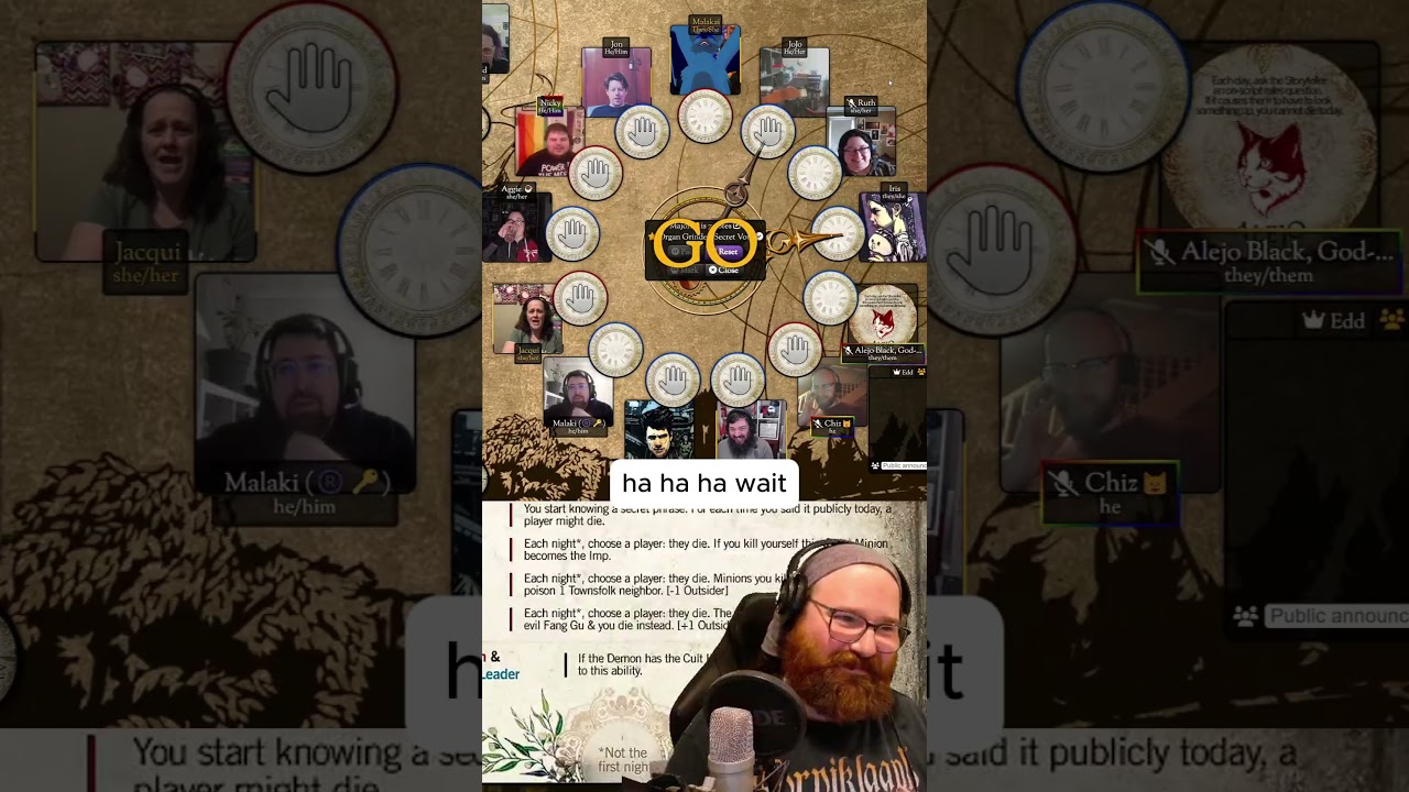 Off Script Vizier??? #worldcup #bloodontheclocktower #clocktower #botc