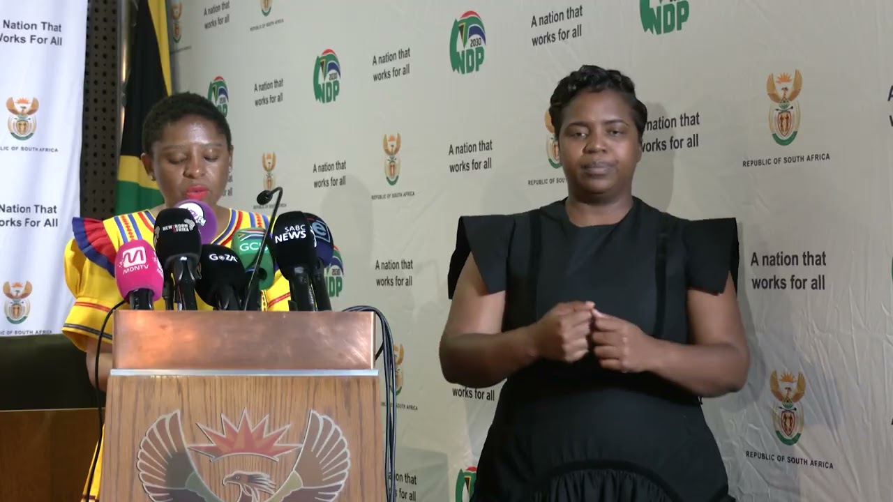 Minister in the Presidency Khumbudzo Ntshavheni Post-Cabinet Briefing.