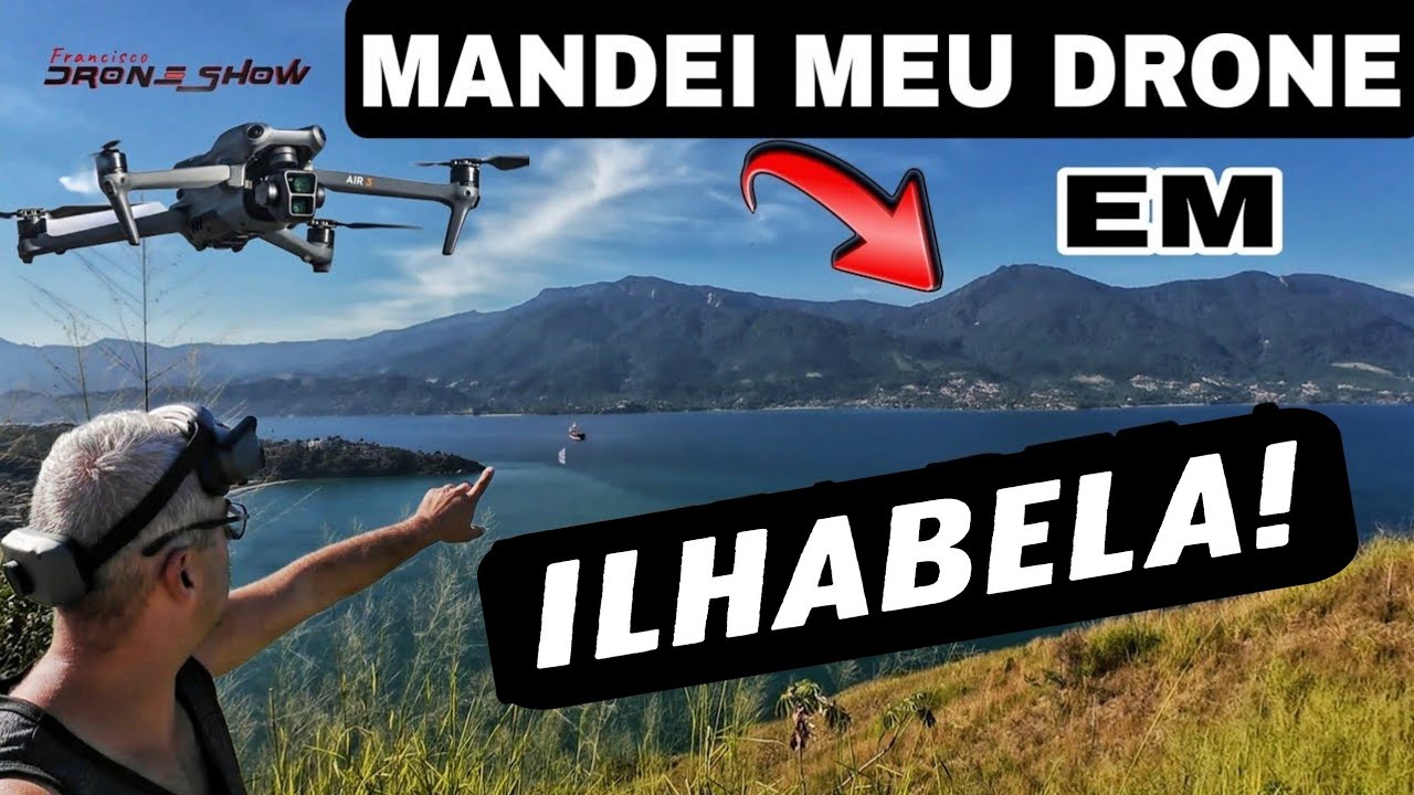 DE SÃO SEBASTIÃO até ILHABELA - LONG RANGE Drone Air 3 Googles 3 RC 2