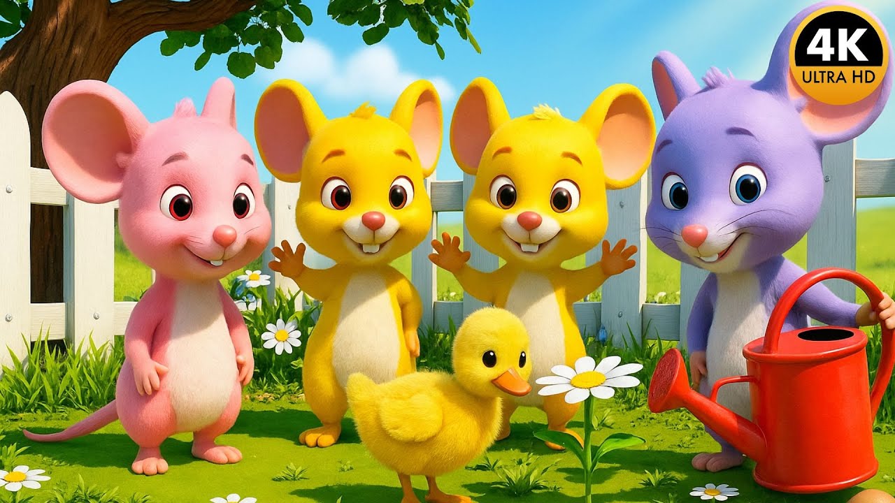 Con Chuột Nhắt remix, Hoạt Hình Ba Chú Chuột Nhắt - Nhạc Thiếu Nhi Vui Nhộn - Con Gà Trống