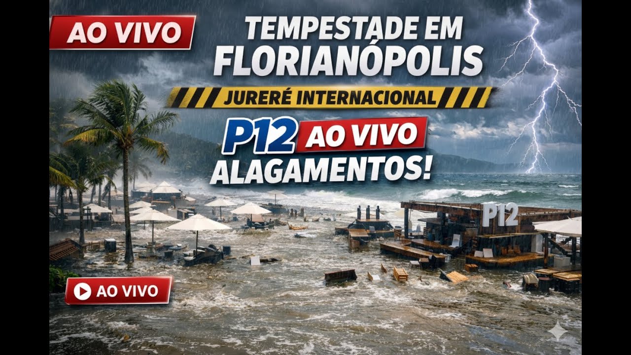 urgente TEMPESTADE AO VIVO JURERE FLORIANÓPOLIS